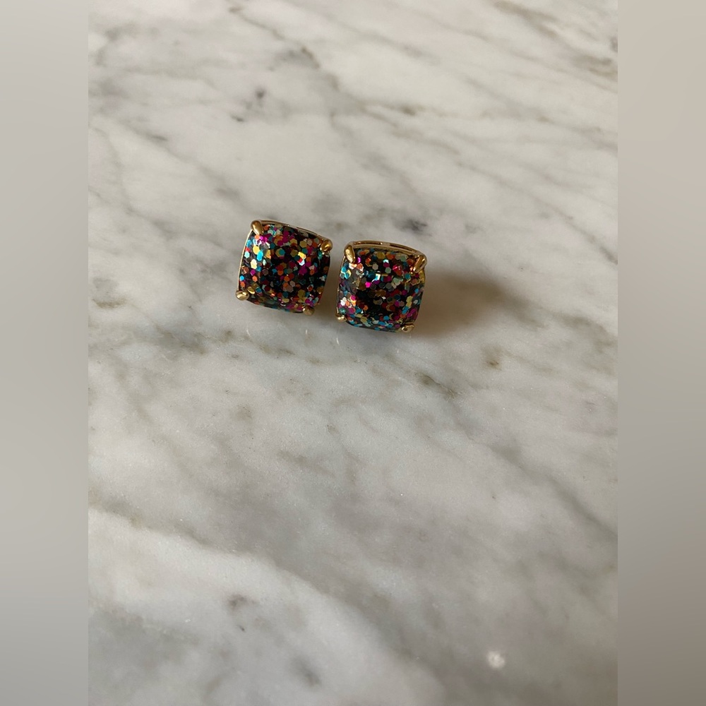 Kate Spade Multi-Glitter Stud Earrings